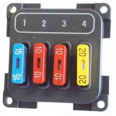 CBE 4 way fuse holder complete with fuses sc123-7